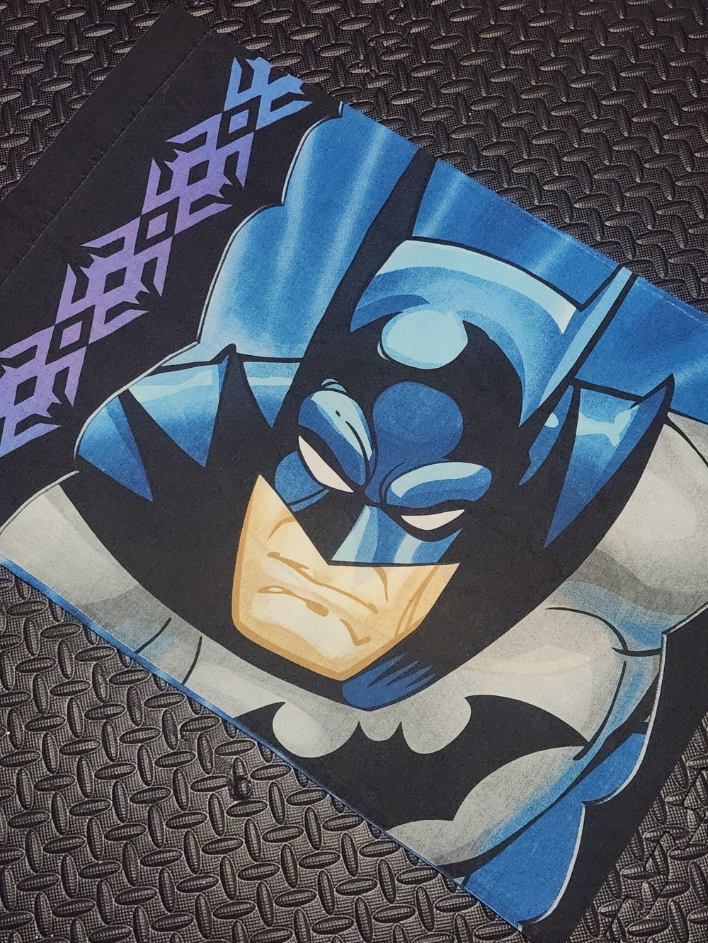 Batman Pillowcase DC Comics Superhero Graphic Black Blue Standard Size